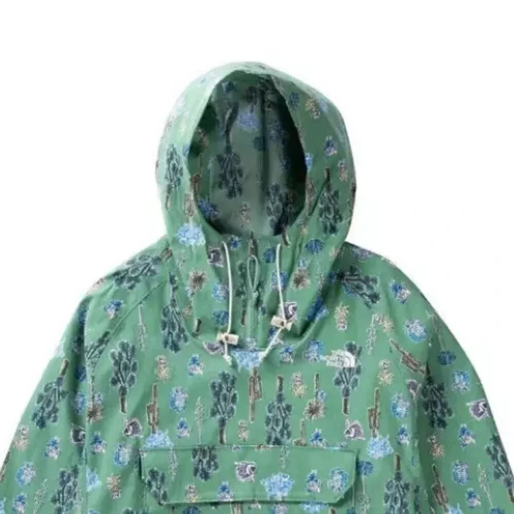 The North Face Class V NF0A5338IZG Hoodie Mens Large Green Nylon Pullover APP238